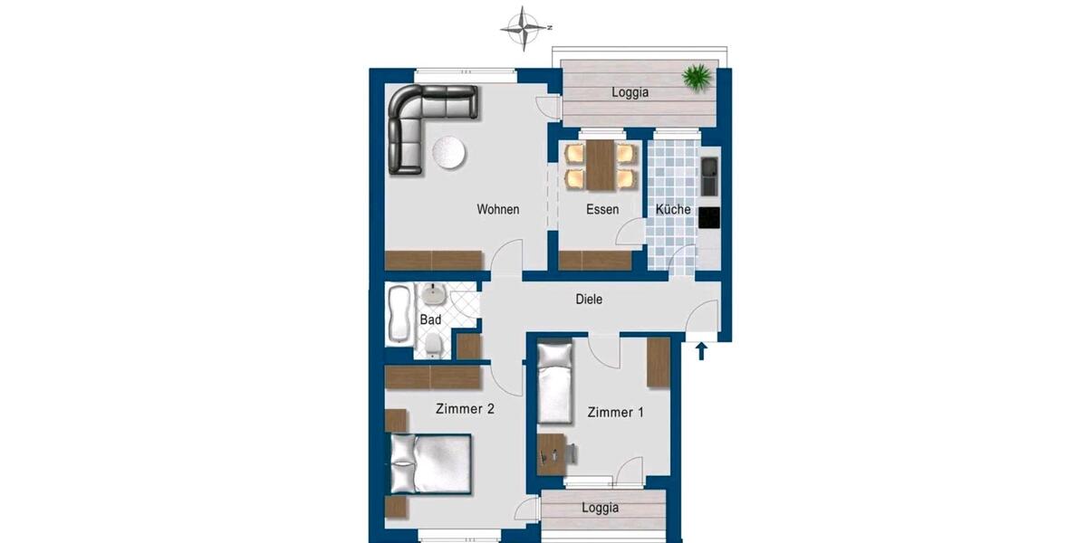 Mietwohnung 3 zimmer