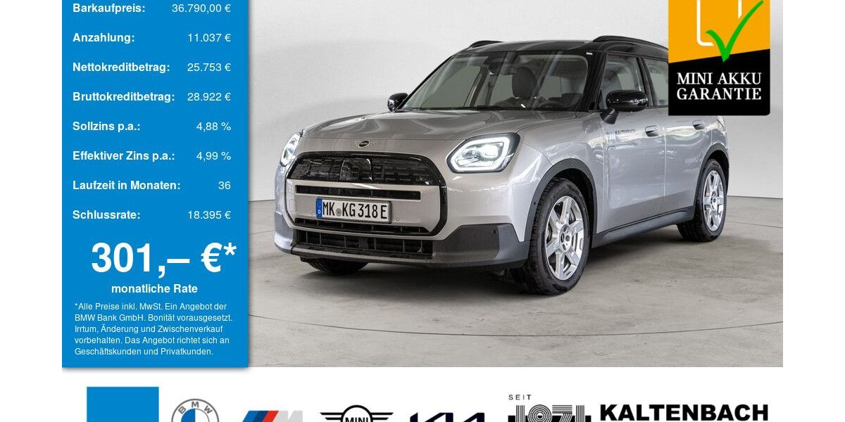 Mini Countryman E (Cooper) 9.990 km 36.790 &euro; Bergisch Gladbach 51469