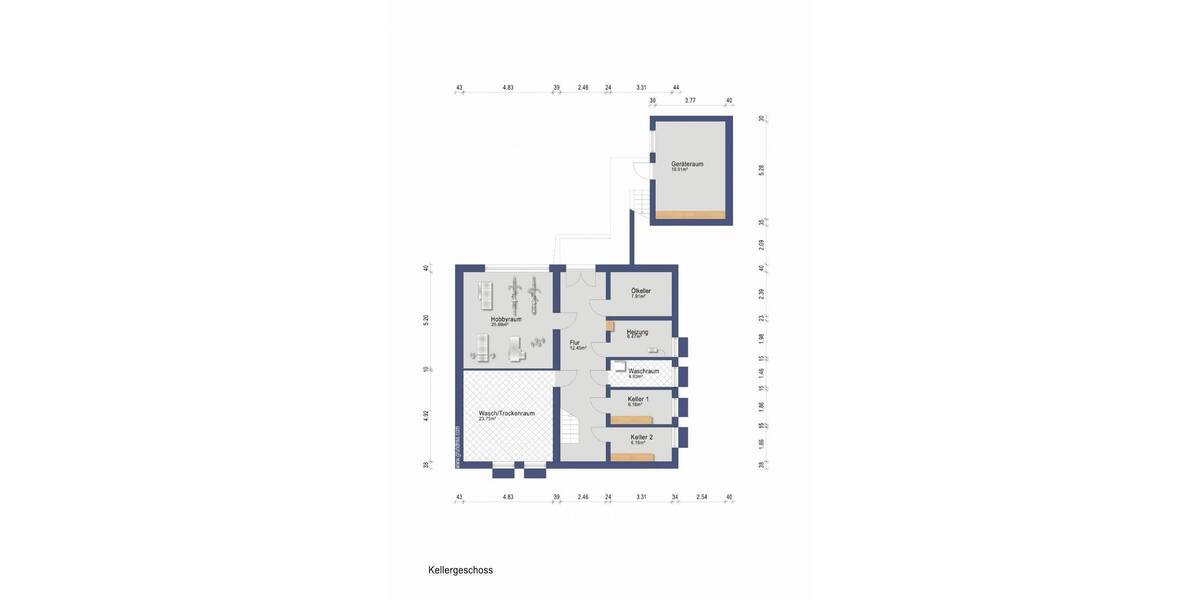 Freistehendes 185 m2 Ein- oder Zweifamilienhaus in Massivbauweise 6 zimmer