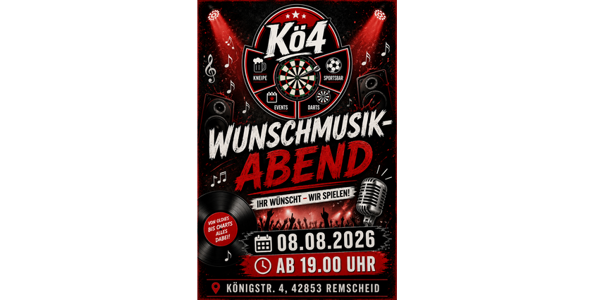 Wunschmusikabend 08.08.2026 Kö4