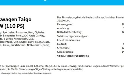VW Taigo 45.184 km 20.490 &euro; Wuppertal 42109