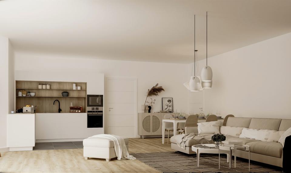 Erstbezug! Exklusive 3-Zimmer-Wohnung mit Terrasse im 5. OG – hochwertiger Neubau in Stadtmitte 3 zimmer