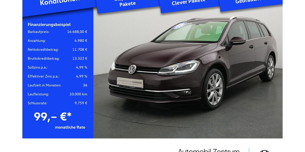 VW Golf 99.048 km 16.688 &euro; Leverkusen 51379