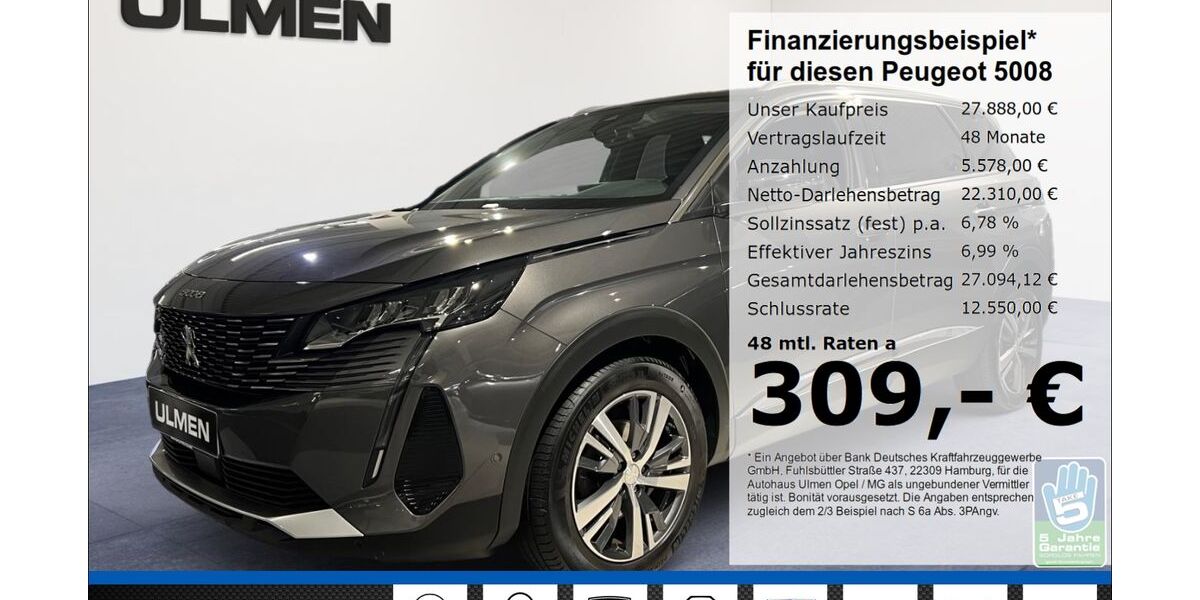 Peugeot 5008 34.360 km 26.999 &euro; Düsseldorf 40231