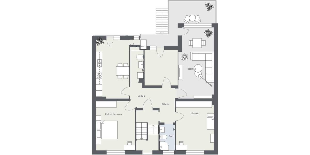 Etagenwohnung Düsseldorf Wersten - 4 Zimmer, 127 m&sup2;, 1.150&euro; | Angebot:26702845