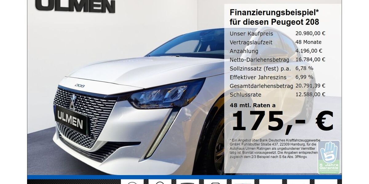 Peugeot 208 10.915 km 20.980 &euro; Ratingen 40880