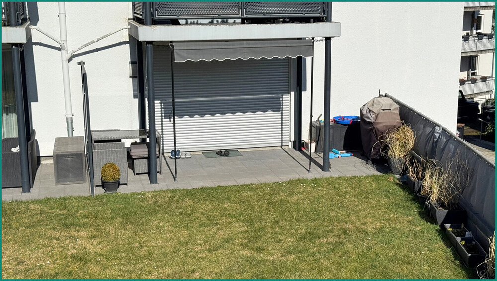 MODERNE EIGENTUMSWOHNUNG MIT TERRASSE, GARTEN U. STELLPLATZ AM STADTZENTRUM VON RADEVORMWALD, PROVIS - Erdgeschoßwohnung Radevormwald | Angebot:25961829