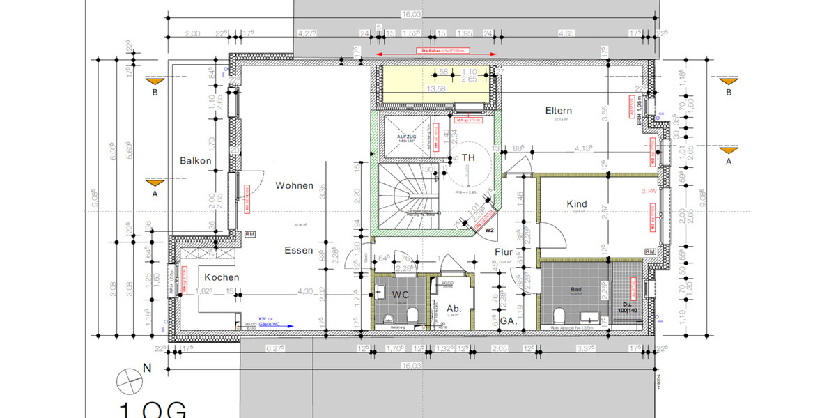 Neubauwohnung 100 qm 3Zi mit großem Balkon in Solingen-Höhscheid 3 zimmer