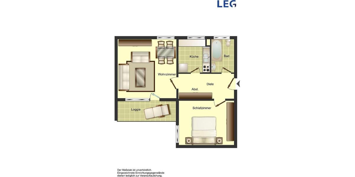 Etagenwohnung Remscheid Gemarkung Bergisch Born - 2 Zimmer, 58 m&sup2;, 429&euro; | Angebot:26270293