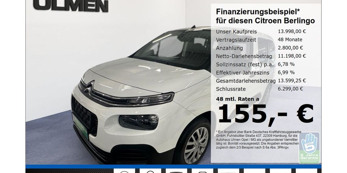 Citroen Berlingo 95.280 km 13.998 &euro; Düsseldorf 40231