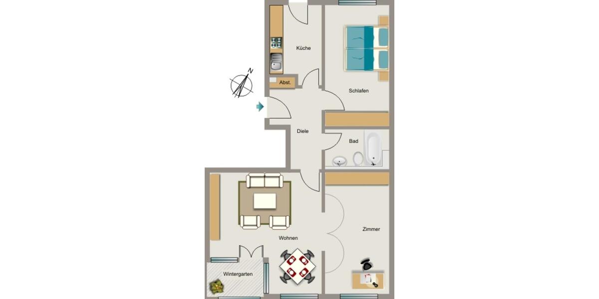 Wohnen, wo das Herz schlägt. 3.5 zimmer