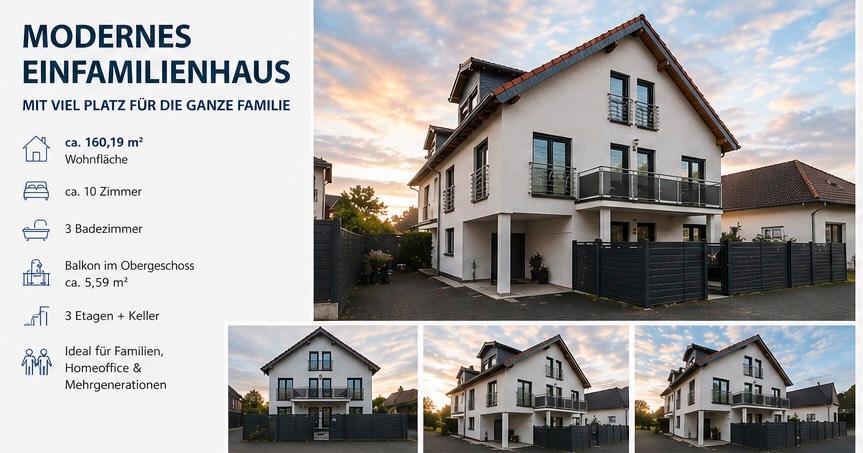 Einfamilienhaus Erkrath - 10 Zimmer, 158 m&sup2;, 724.999&euro; | Angebot:26569022