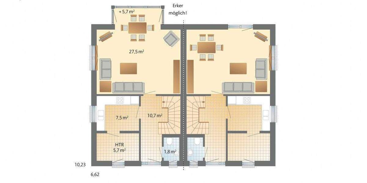 Doppelhaushälfte Düsseldorf Vennhausen - 4 Zimmer, 130 m&sup2;, 699.000&euro; | Angebot:24634435