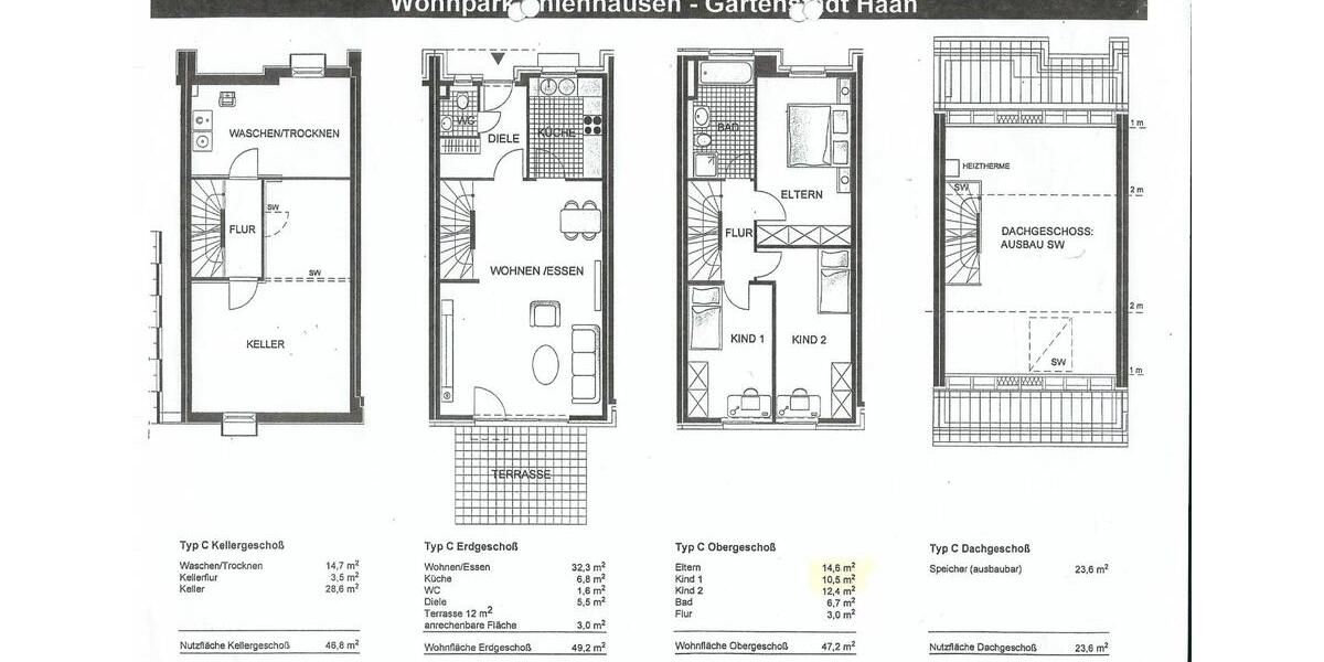 Reihenhaus Haan - 5 Zimmer, 122 m&sup2;, 539.000&euro; | Angebot:27415960