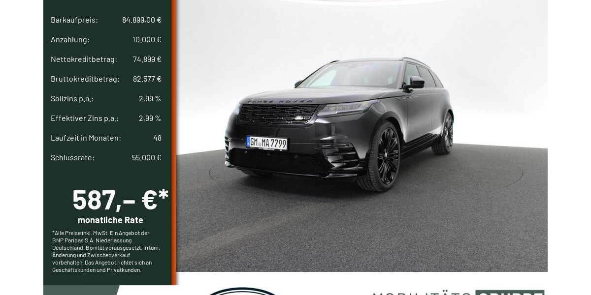 Land Rover Range Rover Velar 13.000 km 81.990 &euro; Engelskirchen 51766