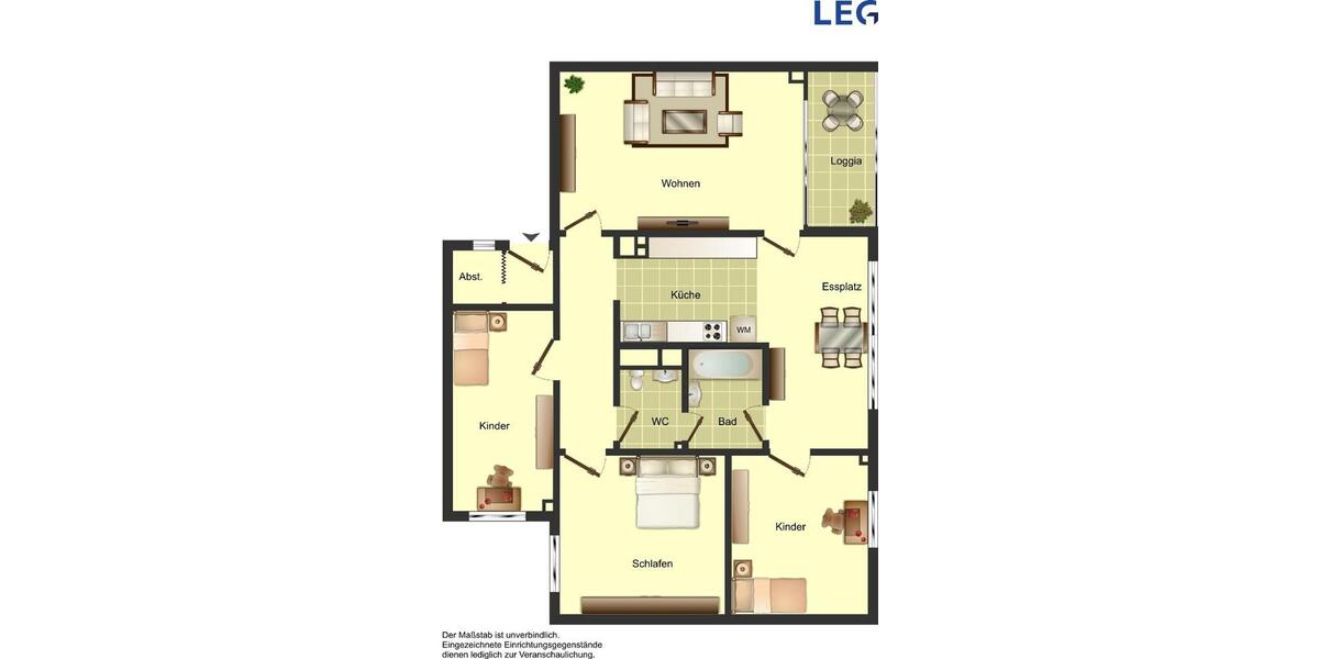 Etagenwohnung Monheim am Rhein - 4 Zimmer, 88 m&sup2;, 979&euro; | Angebot:25963923