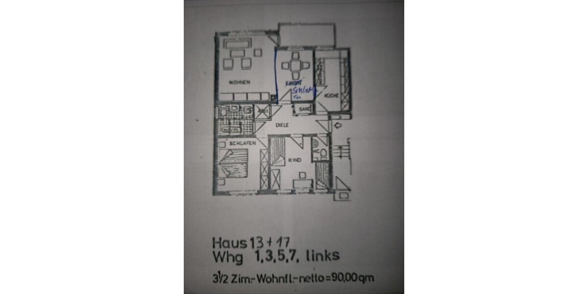 90 m2 4 ,5 Zimmer-Wohnung in Wetter oberwengern zu vermieten 4 zimmer