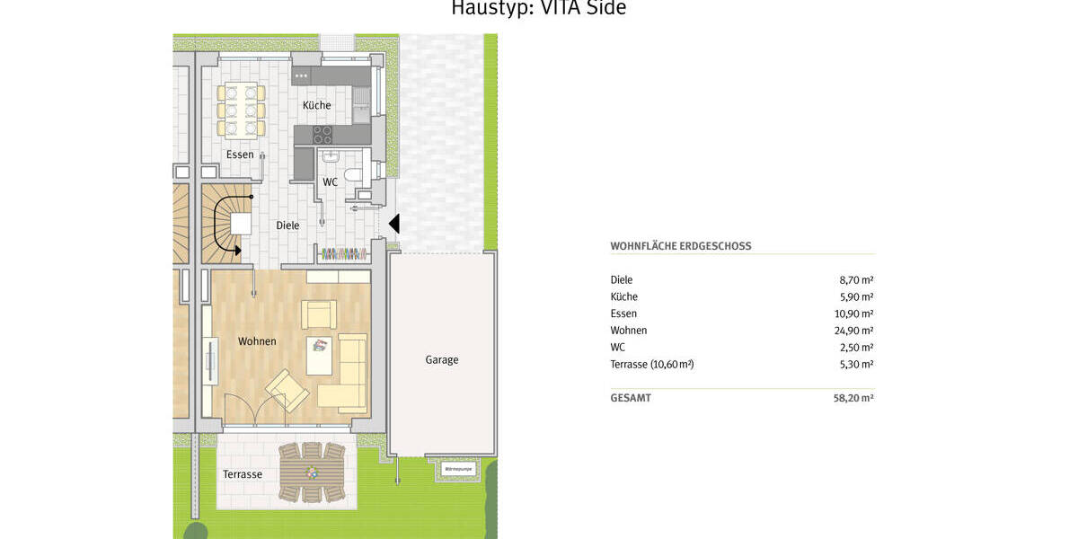 Attraktive Doppelhaushälfte mit Seiteneingang (Neubau) in schöner Wohnlage in Leverkusen-Steinbüchel 5 zimmer