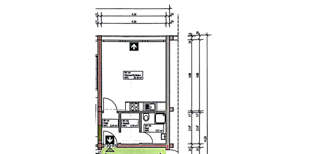 Frisch Saniertes Apartment, Top vermietet (585€pm) - Zentral in Garath 1 zimmer