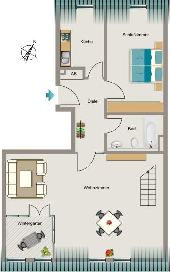 Wohnen, wo das Herz schlägt. 2.5 zimmer