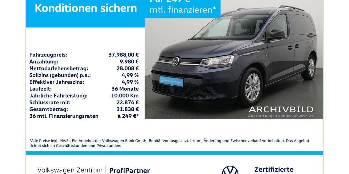 VW Caddy 13.851 km 37.480 &euro; Leverkusen 51379