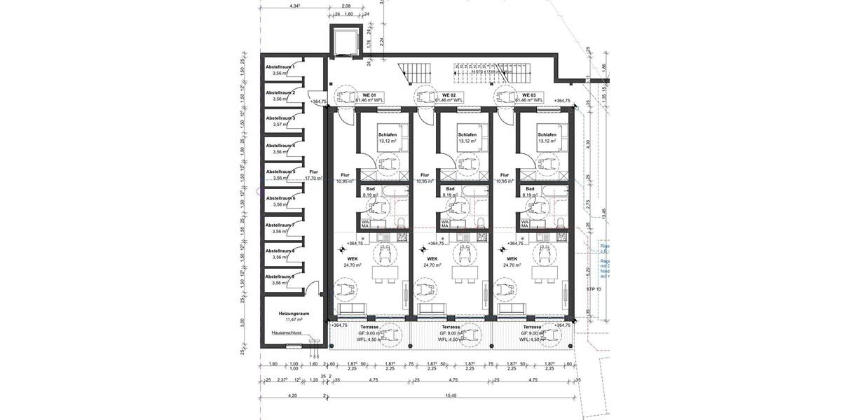 Terrassenwohnung Kierspe - 2 Zimmer, 62 m&sup2;, 890&euro; | Angebot:26533992