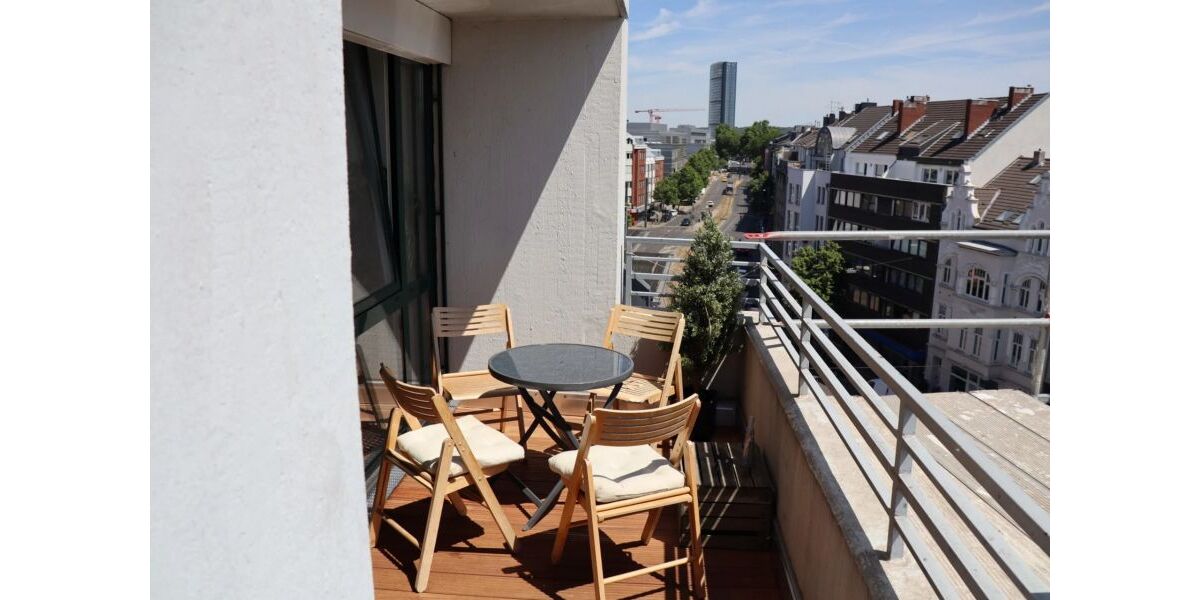 Düsseldorf Derendorf - Moderne 2 Zimmer Whng mit sehr großer Dachterasse und Balkon 2 zimmer