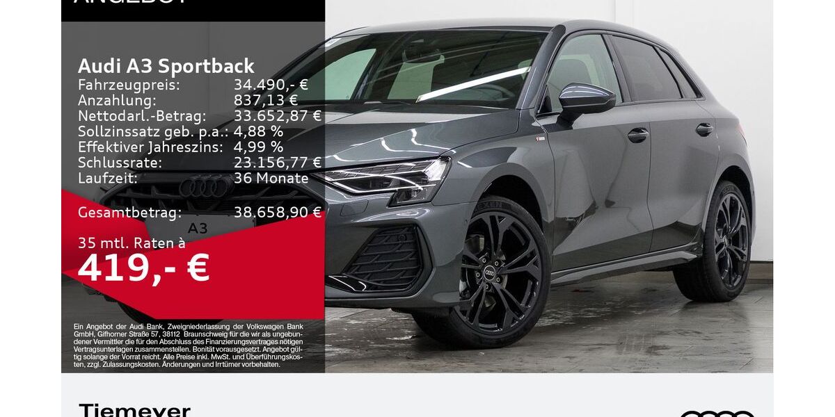 Audi A3 6.396 km 34.490 &euro; Remscheid 42897