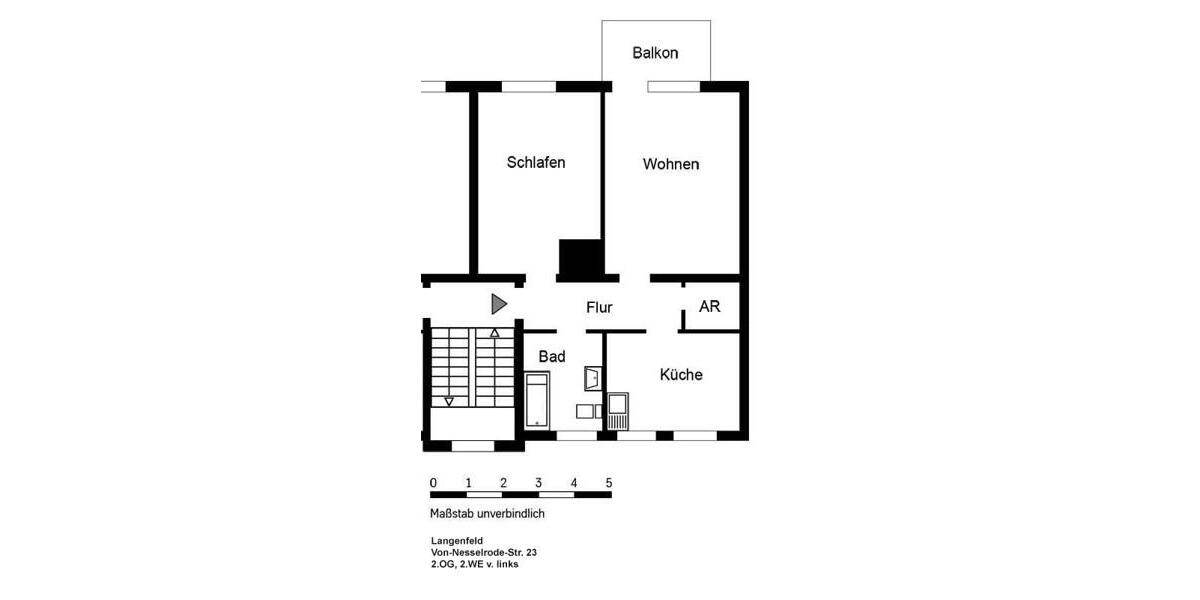 Etagenwohnung Langenfeld (Rheinland) - 2 Zimmer, 59 m&sup2;, 677&euro; | Angebot:26275339