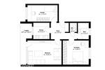 Etagenwohnung Leverkusen Schlebusch - 3 Zimmer, 74 m&sup2;, 199.000&euro; | Angebot:26245318