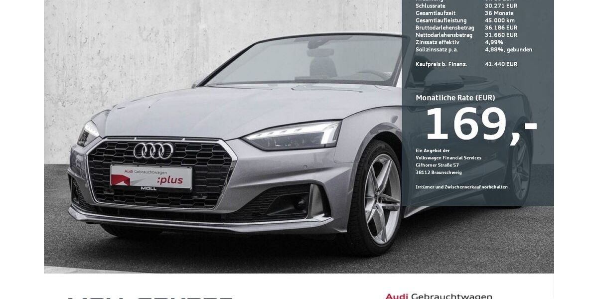 Audi A5 9.390 km 38.940 € Düsseldorf 40474