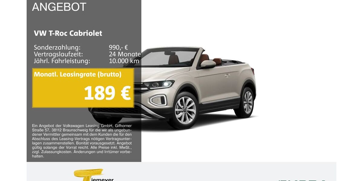 VW T-Roc 8.120 km 28.360 &euro; Remscheid 42857