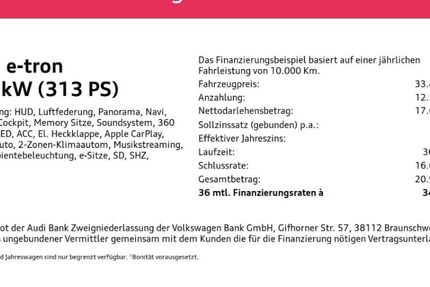 Audi e-tron 51.805 km 33.449 &euro; Wuppertal 42109
