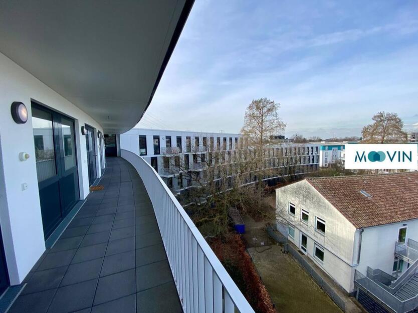 URBAN BASE: Vollmöbliertes 1-Zimmer-Large-Apartment mit EBK, TERRASSE, ALL-IN-MIETE, UVM. am Rheinufer