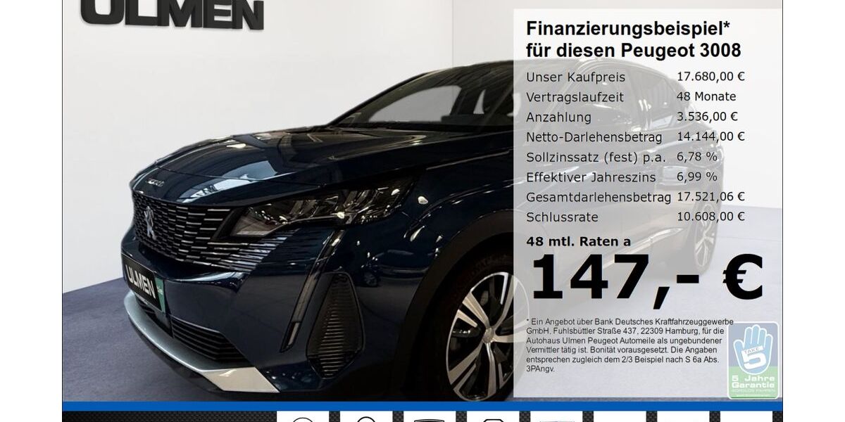 Peugeot 3008 122.199 km 17.680 &euro; Düsseldorf 40233