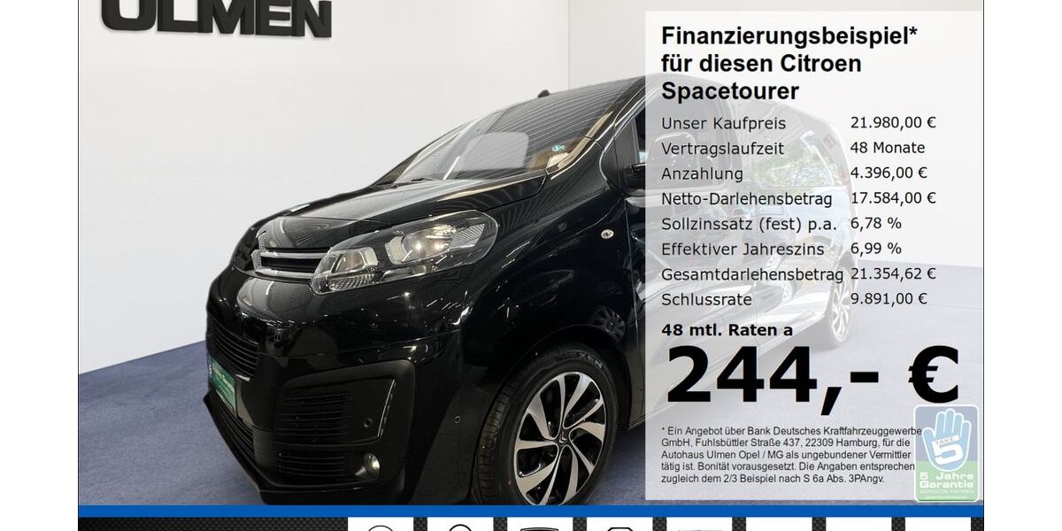 Citroen SpaceTourer 119.820 km 20.888 &euro; Düsseldorf 40231