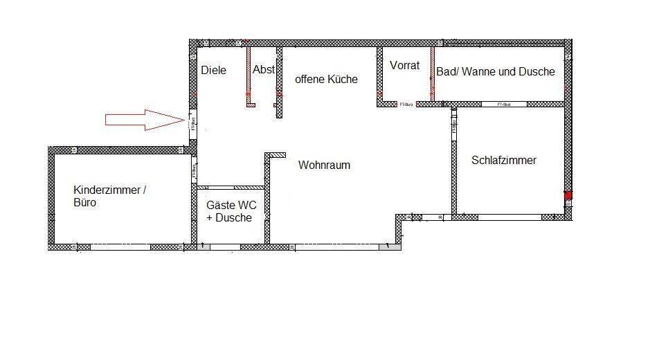 Etagenwohnung Leverkusen Quettingen - 3 Zimmer, 82 m&sup2;, 1.115&euro; | Angebot:26231039