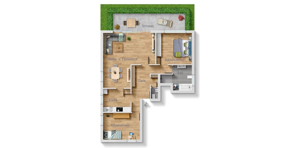 Hochwertig modernisierte 3-Zimmer-Erdgeschoss-Wohnung in gefragter Lage von Opladen 3 zimmer