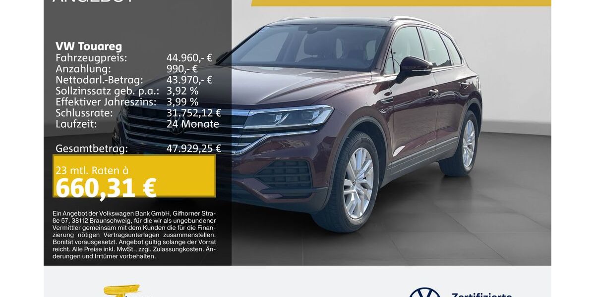 VW Touareg 54.049 km 44.960 &euro; Remscheid 42897