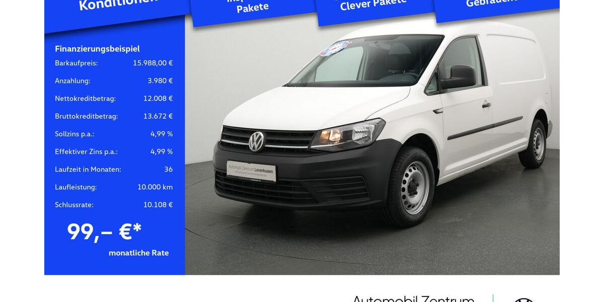 VW Caddy 98.222 km 15.980 &euro; Leverkusen 51379