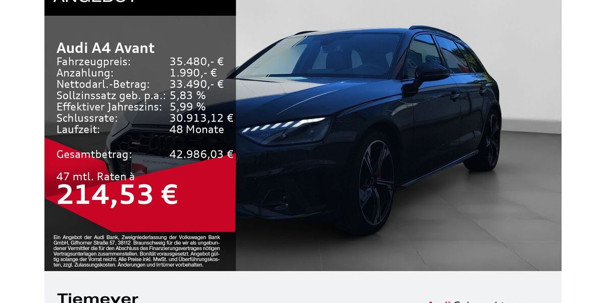Audi A4 29.994 km 35.480 &euro; Remscheid 42897