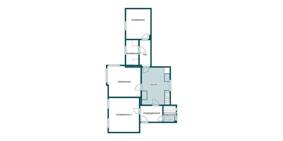 Etagenwohnung Hattingen Niederbonsfeld - 3 Zimmer, 83 m&sup2;, 149.000&euro; | Angebot:26083028