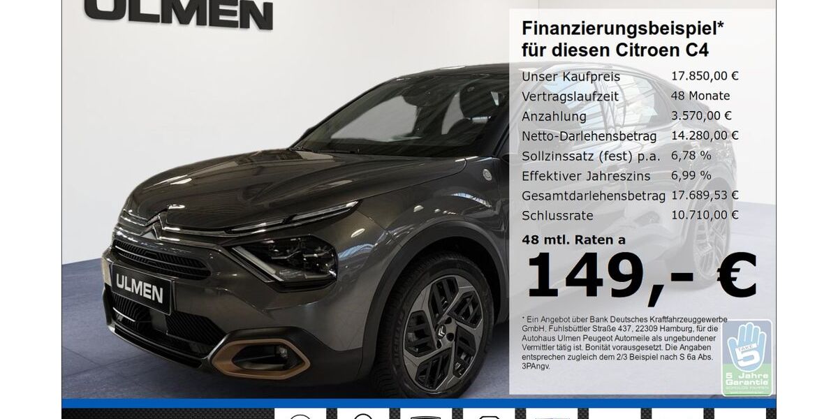 Citroen C4 20.956 km 17.850 &euro; Düsseldorf 40233