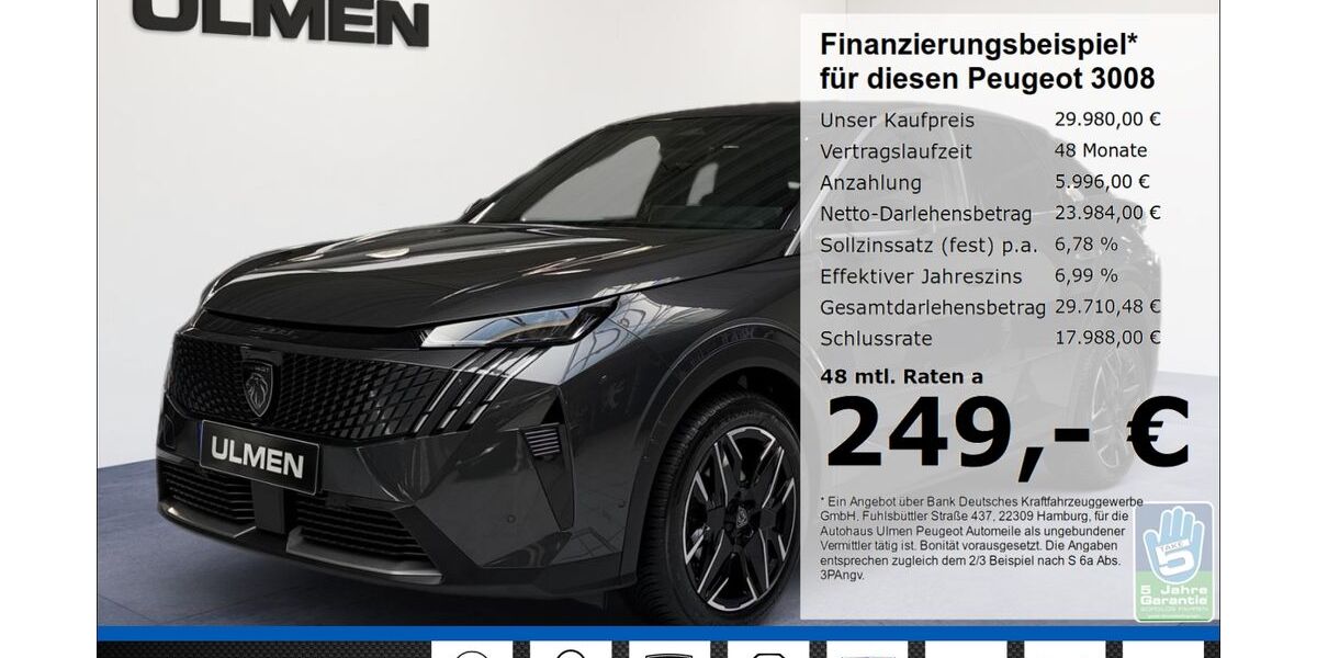 Peugeot 3008 25.937 km 29.980 &euro; Düsseldorf 40233