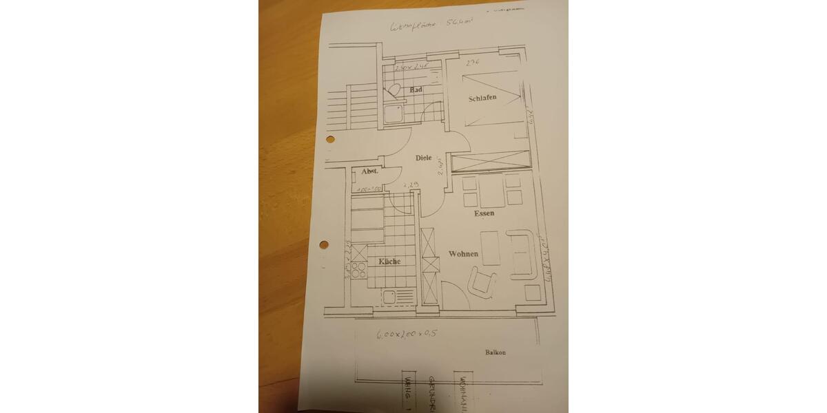 Etagenwohnung Radevormwald - 2.5 Zimmer, 56 m&sup2;, 145.000&euro; | Angebot:26728974
