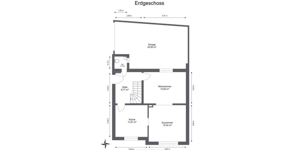 Doppelhaushälfte Remscheid Innen - 3 Zimmer, 95 m&sup2;, 268.000&euro; | Angebot:25659164