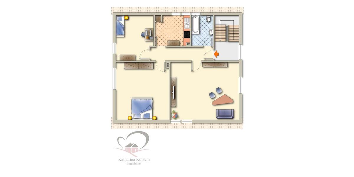 Dachgeschoßwohnung Overath - 3 Zimmer, 90 m&sup2;, 855&euro; | Angebot:25506990