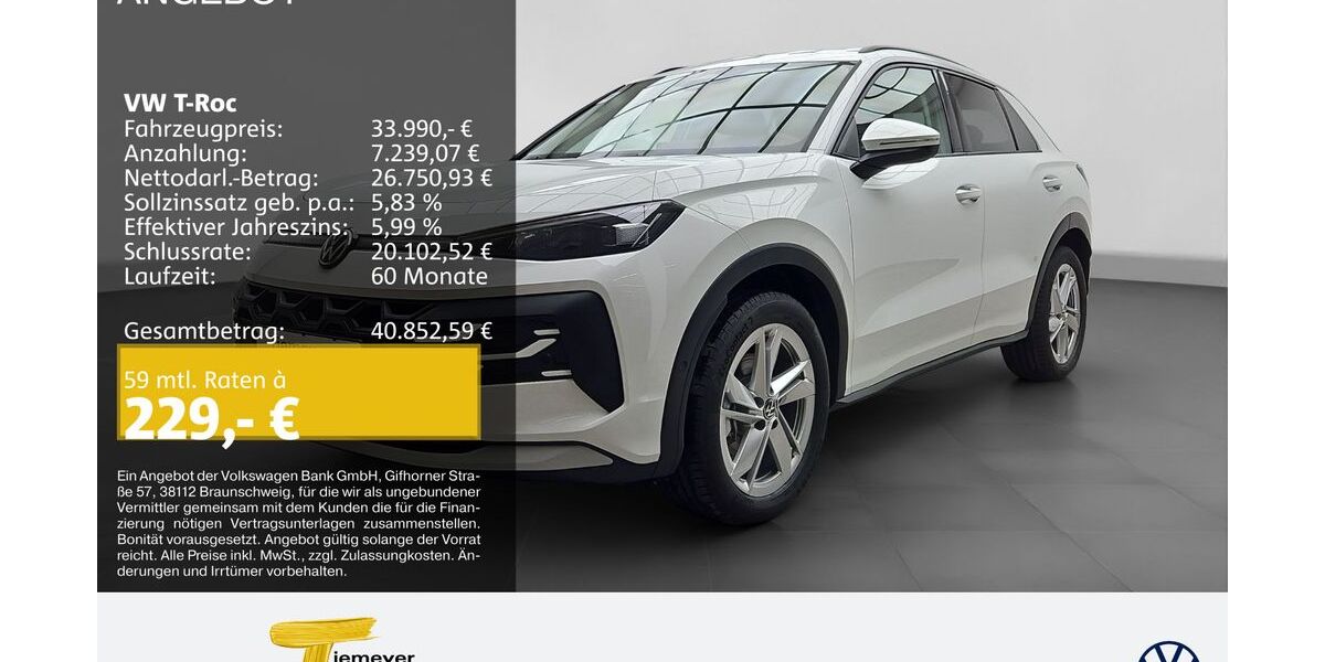 VW T-Roc 4.999 km 33.440 &euro; Remscheid 42897