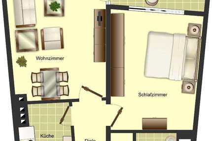 Wohnung zum Mieten in Solingen 469 € 51.23 m² 2.5 zimmer