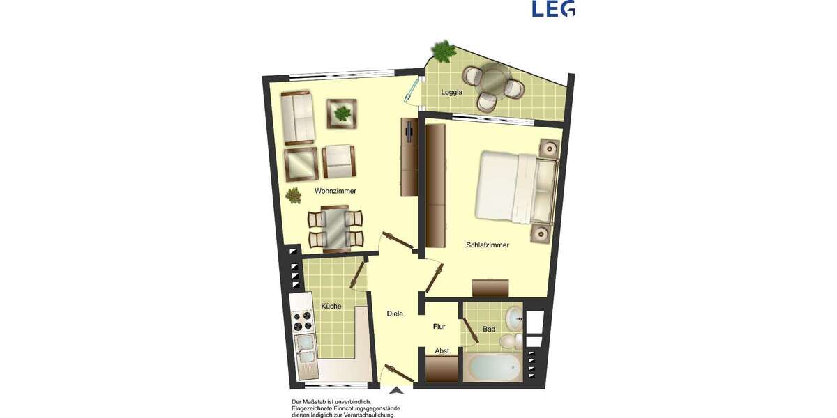 Wohnung zum Mieten in Solingen 469 € 51.23 m² 2.5 zimmer